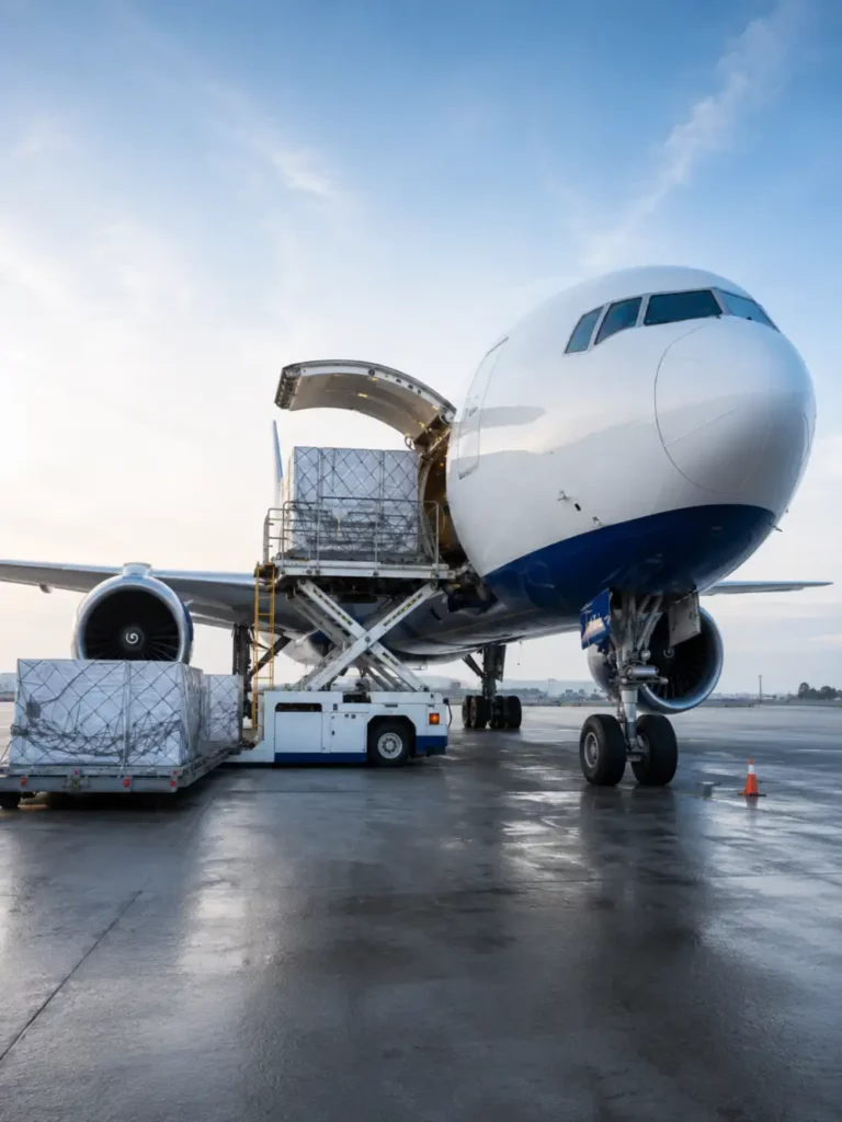 Beladung eines Flugzeugs mit Gefahrgut